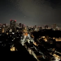 ホテルの建物から見える景色です