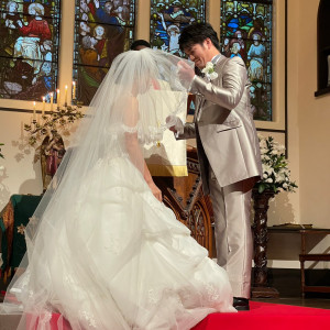 誓いのキス|691726さんの仙台セント・ジョージ教会の写真(2042822)