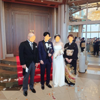 新婦家族との写真