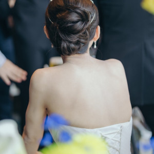 このヘアセットも満足！2種類のヘアメイク会社から選べます◎|691894さんのジェームス邸の写真(2559335)