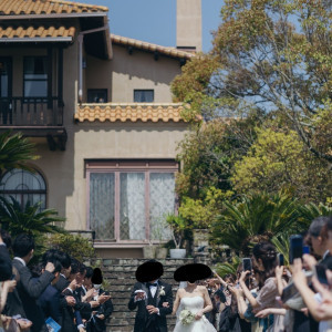 フラワーシャワーのときです|691894さんのジェームス邸の写真(2559312)