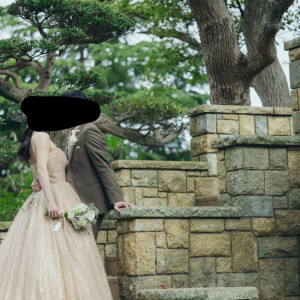 披露宴会場から見えるプール横|691894さんのジェームス邸の写真(2559333)