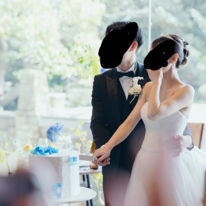 ケーキ入刀のとき|691894さんのジェームス邸の写真(2559326)