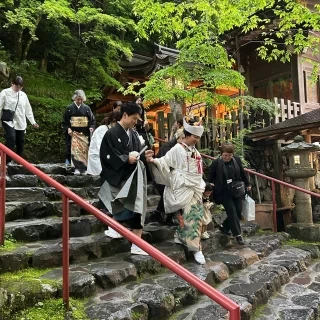 社に帰るとこ