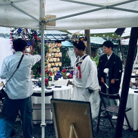 披露宴会場で撮影