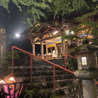 夜の神殿を楽しめるのも特権