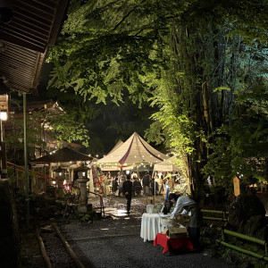 喫煙所から披露宴を眺められる|691968さんの貴船神社の写真(2448750)