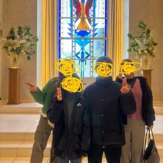 チャペルで思い出の写真