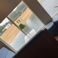 説明を受けた場所から見える外の様子