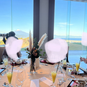 ゲストテーブルから高砂方向を見た時の写真|692177さんの日本平ホテルの写真(2047184)