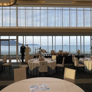 海が見える披露宴会場
