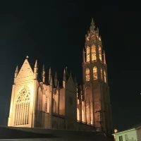 夜のチャペルが美しかった。
