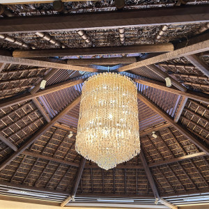シェルハウス　天井のシャンデリア|692365さんのホテルニューオータニ幕張の写真(2062323)