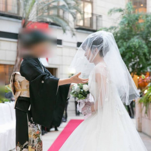 ベールダウンの様子です。|692597さんの水戸プラザホテルの写真(2367290)