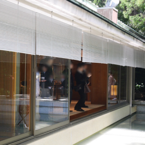 披露宴会場内から挙式会場を見ることも可能|692610さんの名古屋 河文の写真(2442054)