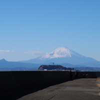 式場外より富士山
