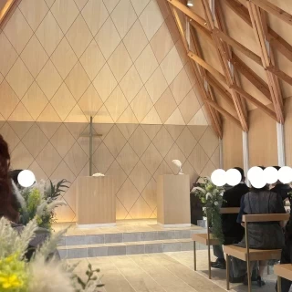 挙式会場です。雰囲気が素敵でした。