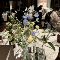 テーブルのお花です