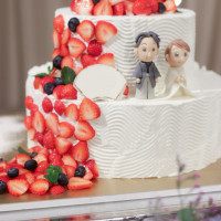 ウエディングケーキ（イミテーションケーキ）です