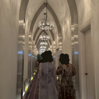 チャペルに行くまでの通路です