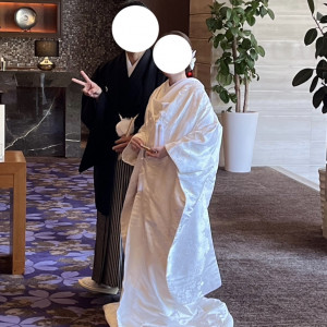 披露宴開始前にお出迎えした時です|692762さんの久留米 萃香園ホテルの写真(2604632)