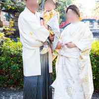 太鼓橋を背景にフォトスポット