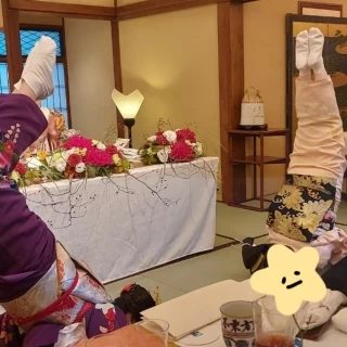 芸姑さんを呼んだ事はゲストにも大変楽しんでくれました
