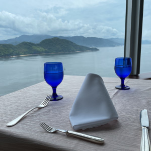 試食の際のテーブルセット|693195さんのグランドプリンスホテル広島の写真(2056183)