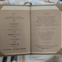 ドリンクメニューです。式場オリジナルドリンクがありました。