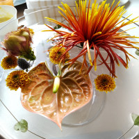 テーブルの装花です。