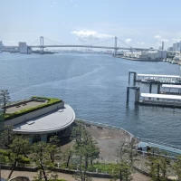 披露宴会場から見える東京湾