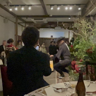 車夫が来て新郎新婦が入場する粋な演出