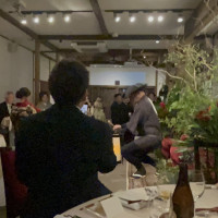 車夫が来て新郎新婦が入場する粋な演出