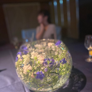 お気に入りのテーブル装花|693485さんのホテルオークラ福岡の写真(2058941)
