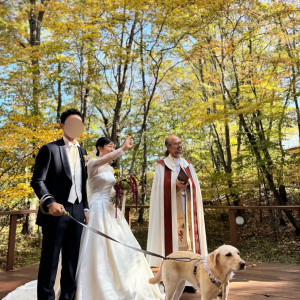司祭様と一緒に。|693498さんの軽井沢倶楽部 有明邸の写真(2404091)