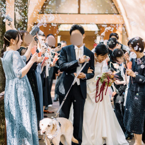 フラワーシャワー。シャボン玉も持参して正解でした。|693498さんの軽井沢倶楽部 有明邸の写真(2404081)
