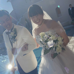 フラワーシャワー|693544さんのTHE TERRACE 弓張の丘ホテル/FIVESTAR WEDDINGの写真(2059525)