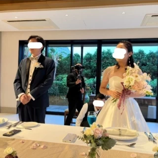 家族婚に丁度いい広さ。