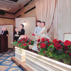 メインテーブル装花|693710さんのホテルオークラ東京ベイの写真(2061291)