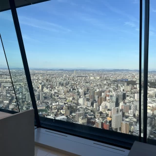 名古屋城も見えます