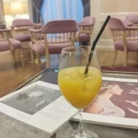 ウェルカムバックドリンクはお洒落なノンアルコールカクテル