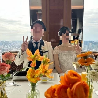 新郎新婦の席です。