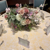 ゲストテーブル造花