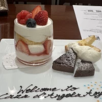 プレートに私たちの名前を書いて下さりました。