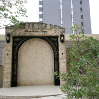 レストラン前です