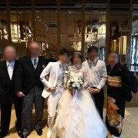 新婦親戚と一緒に