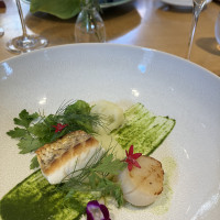 魚料理。色合いも綺麗