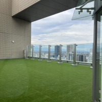 屋上にもゲストと楽しめる場所がある