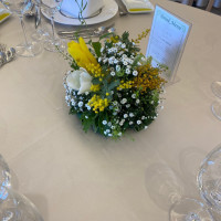 ゲストのテーブル装花