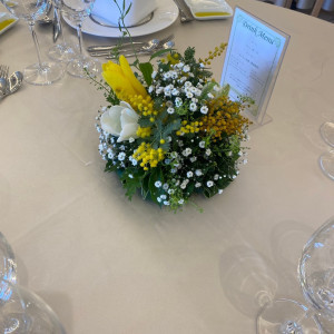 ゲストのテーブル装花|695511さんのラグナヴェール スカイテラスの写真(2078033)